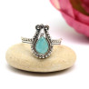 Bague argent pierre amazonite