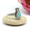 Bague amazonite en argent