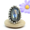Bague argent bohème pierre labradorite