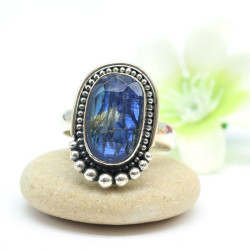 Bague argent pierre cyanite...