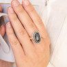 Bague cyanite en argent