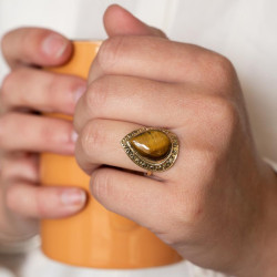 Bague ethnique en laiton...