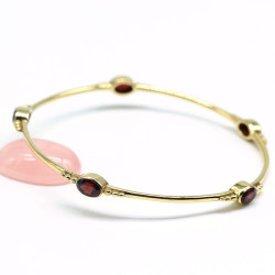 Bracelet jonc fin pierres...