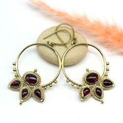 Boucles d'oreilles dorées...