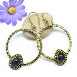 Boucles d'oreilles laiton...