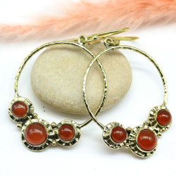 Boucles d'oreilles dorées...
