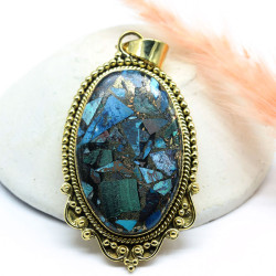 Pendentif turquoise de...
