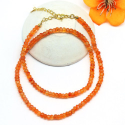 Collier pierres oranges en...
