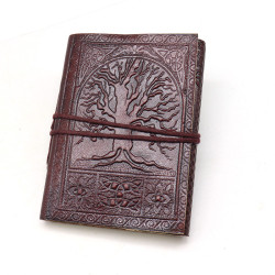 Carnet cuir motif arbre de vie