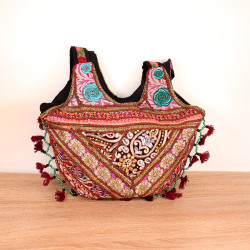 Sac d'Inde tissus brodés et...