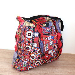 Grand sac indien en tissus...