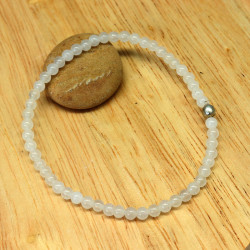 Bracelet pierre de lune 4mm