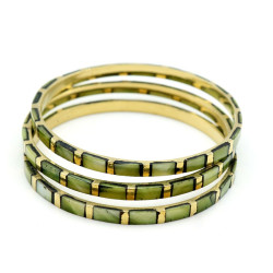 Bracelet jonc laiton doré...
