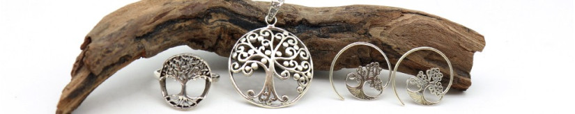 Arbre de vie bijoux : en argent & fantaisie dans notre boutique